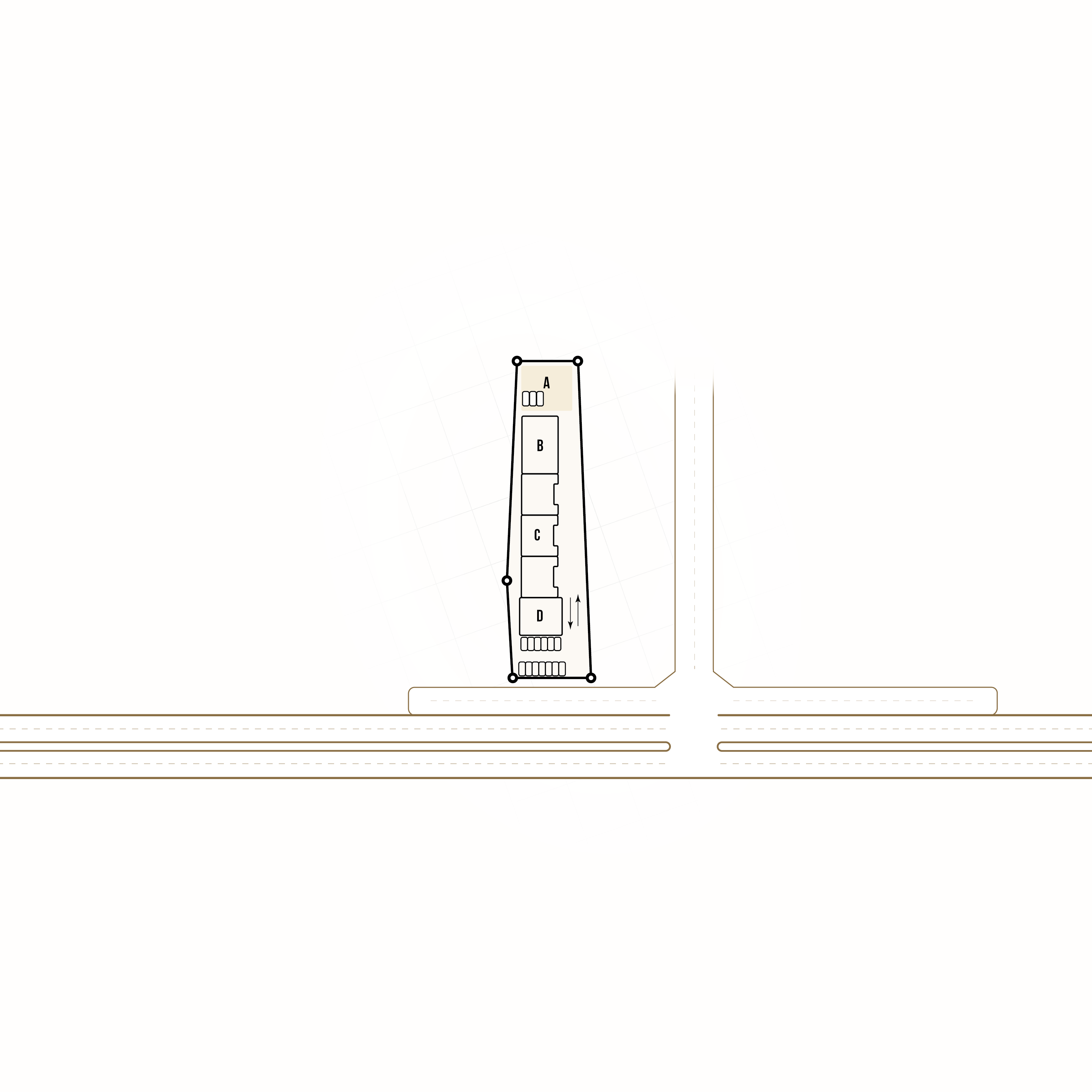 Illustrative stepped flex court plan.